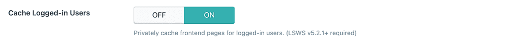 Cache Logged-in Users