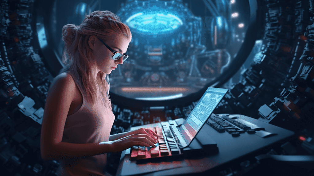 Webhoster Mitarbeiterin