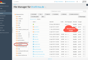 file-manager-index - webhoster.de AG