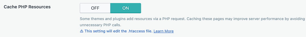 Cache PHP Resources