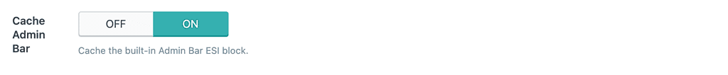 Litespeed Cache ESI Cache Admin Bar