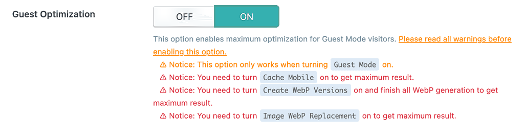 Litespeed Cache - Guest Mode Optimization