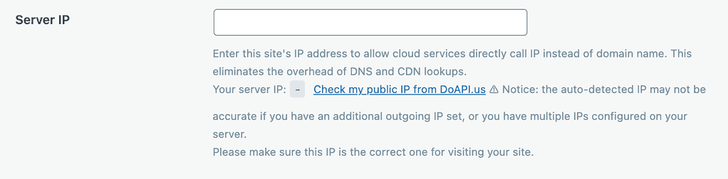 litespeed cache server ip