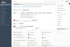 plesk_hauptmenu - webhoster.de AG