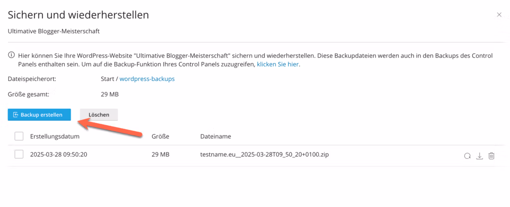 wordpress-backup-erstellen - webhoster.de AG