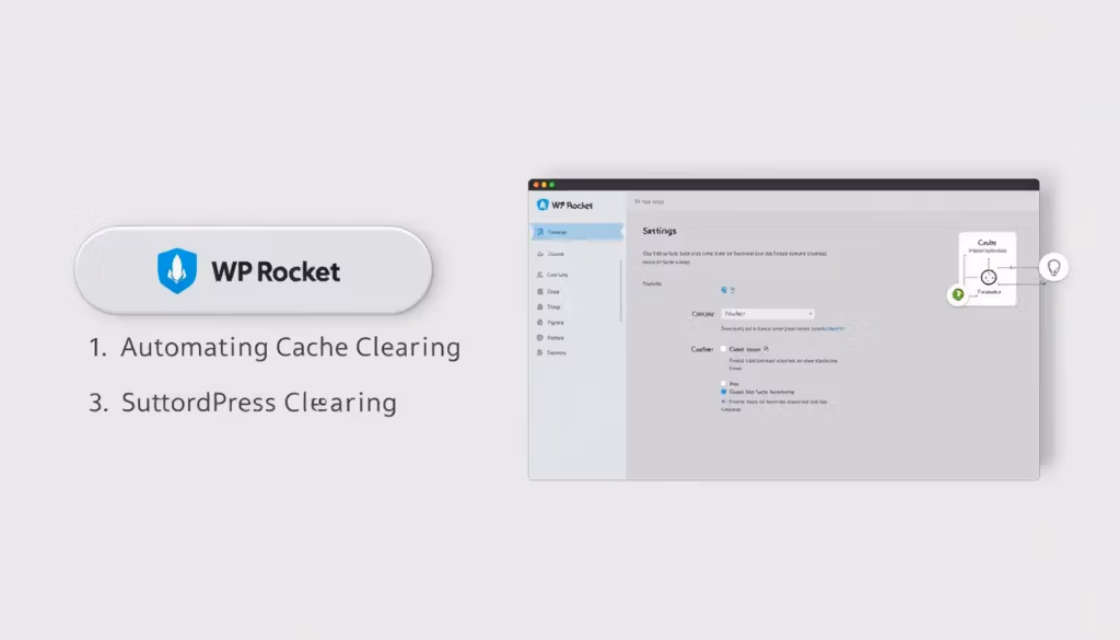 Automatisierte Cache-Leerung in WordPress mit WP Rocket.