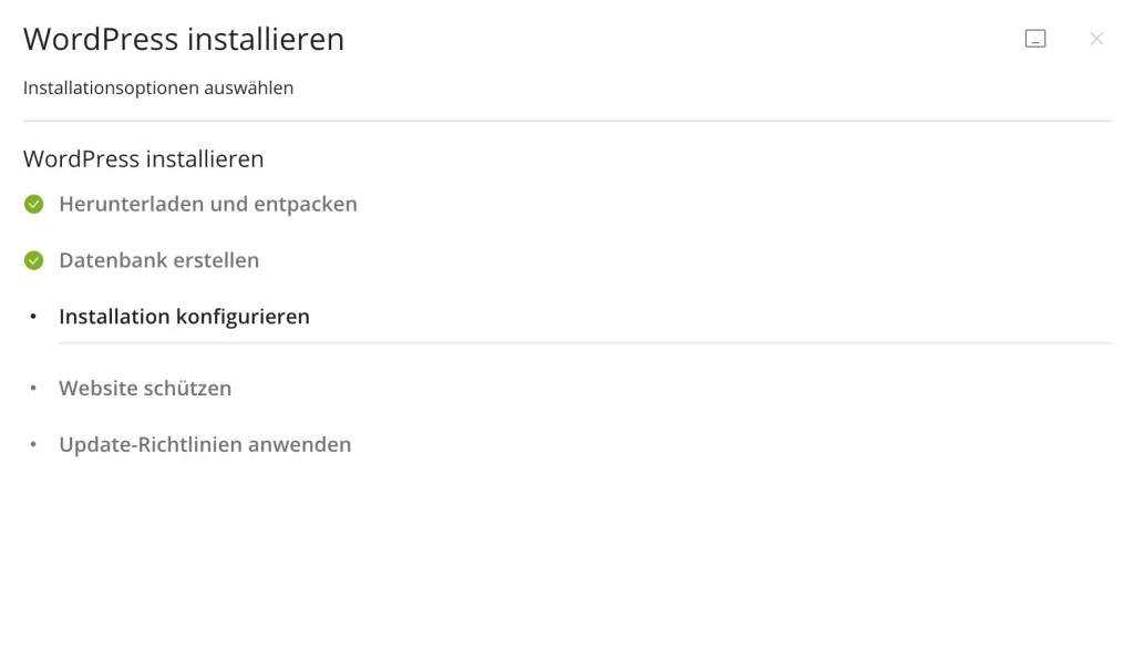 Wordpress status